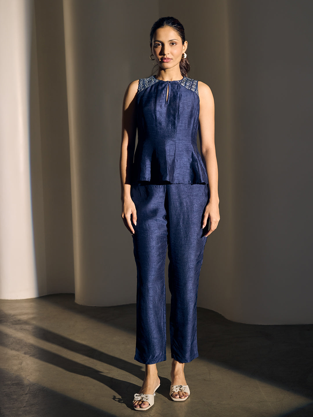 Tapered Pants - Navy