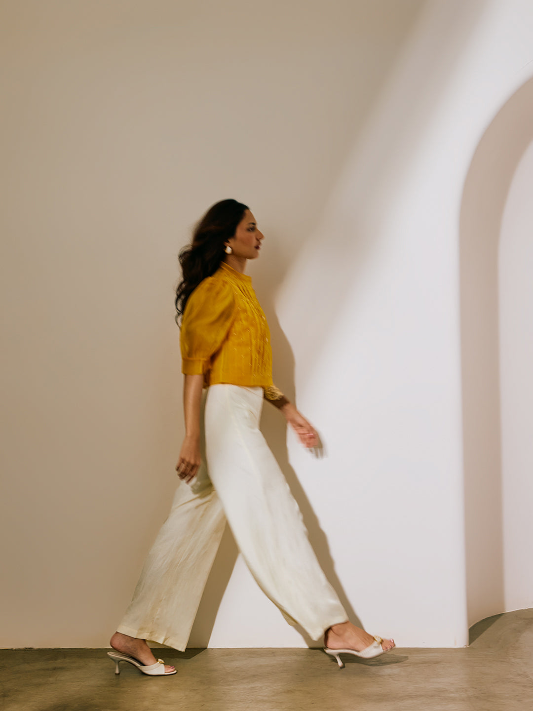 Straight-Leg Pants - White