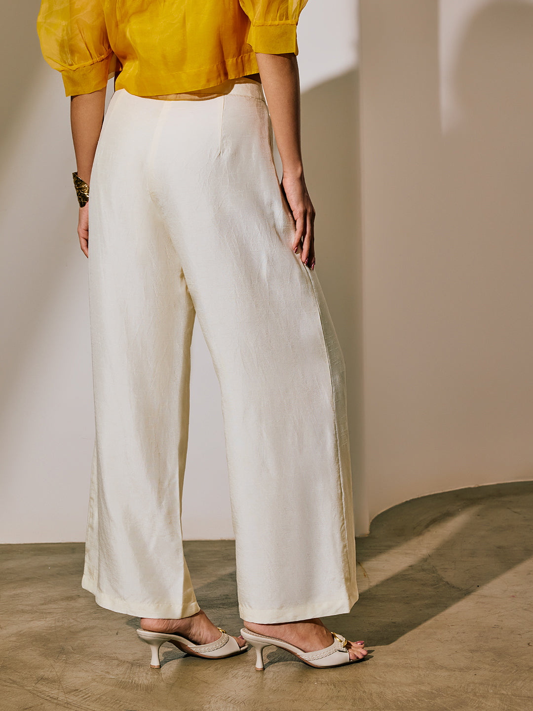 Straight-Leg Pants - White