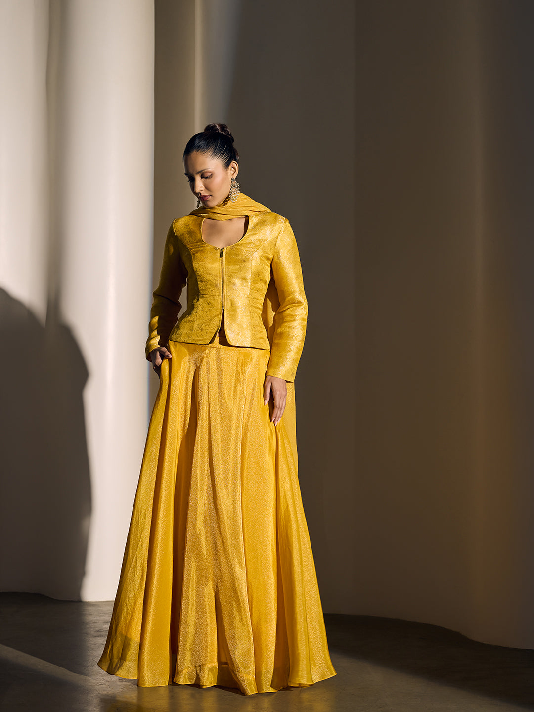 Jacquard Top - Yellow