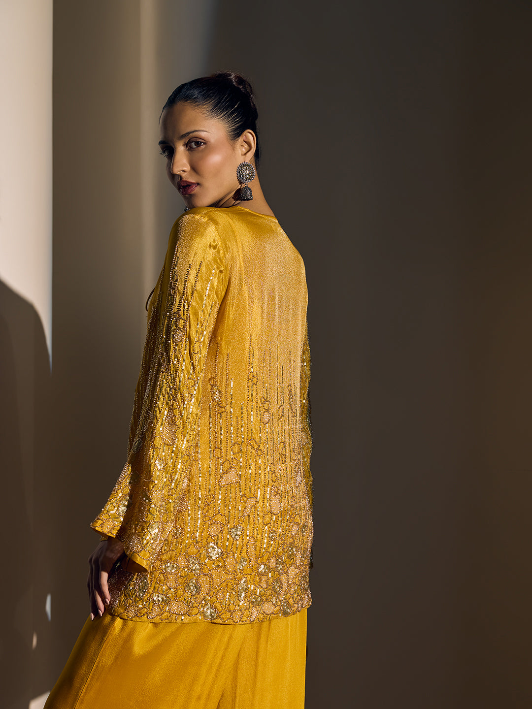 Embellished Kurta - Yellow