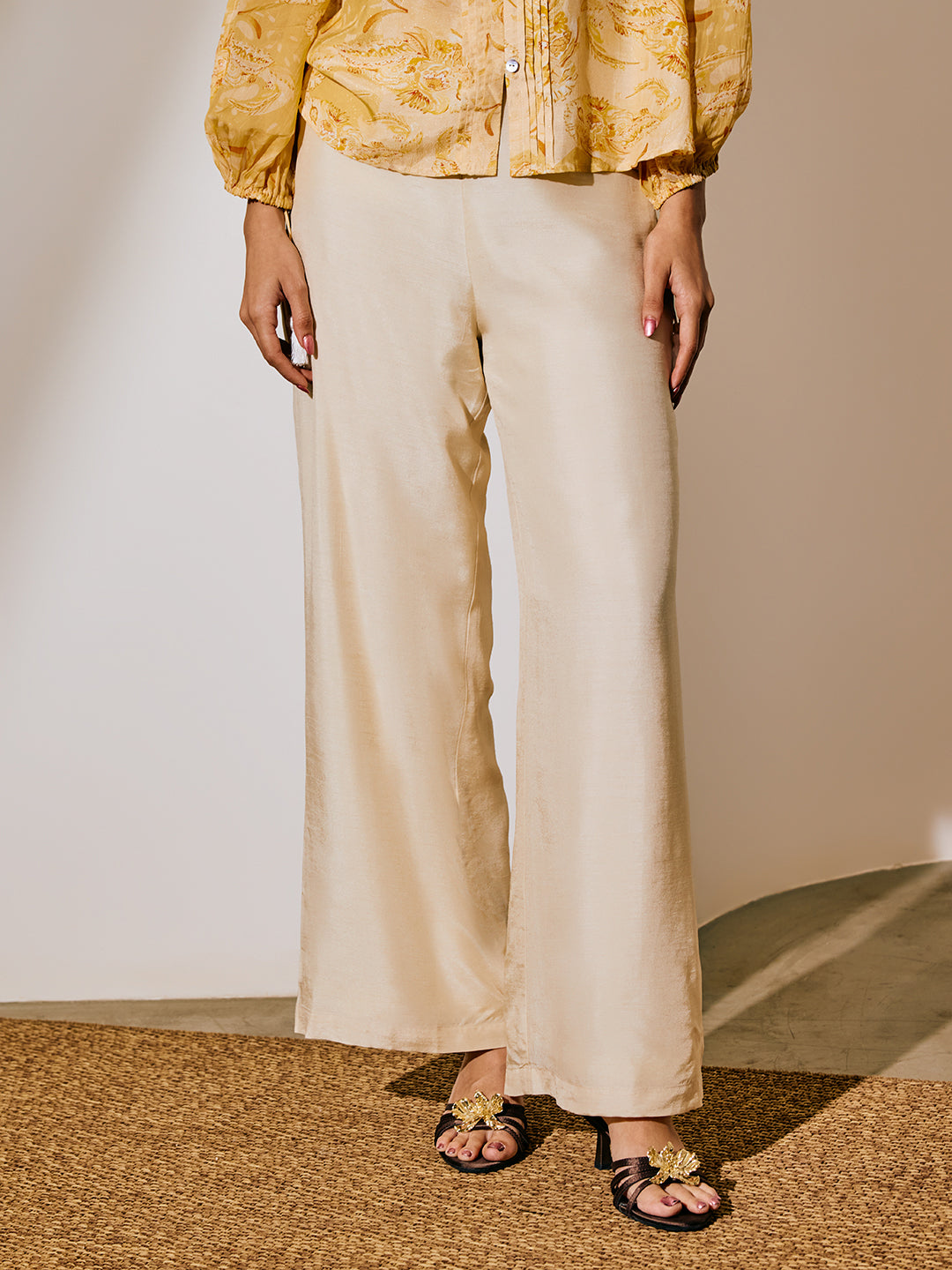 Straight-Leg Pants - Ivory