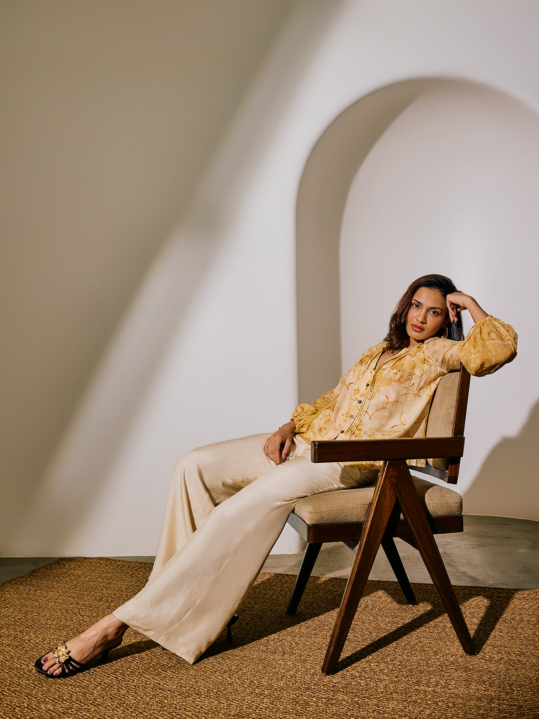 Printed Top - Yellow