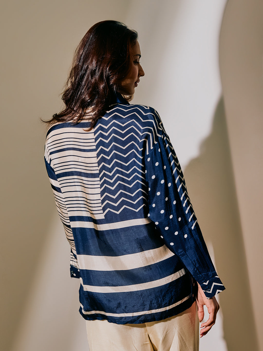 Printed Shirt - Navy