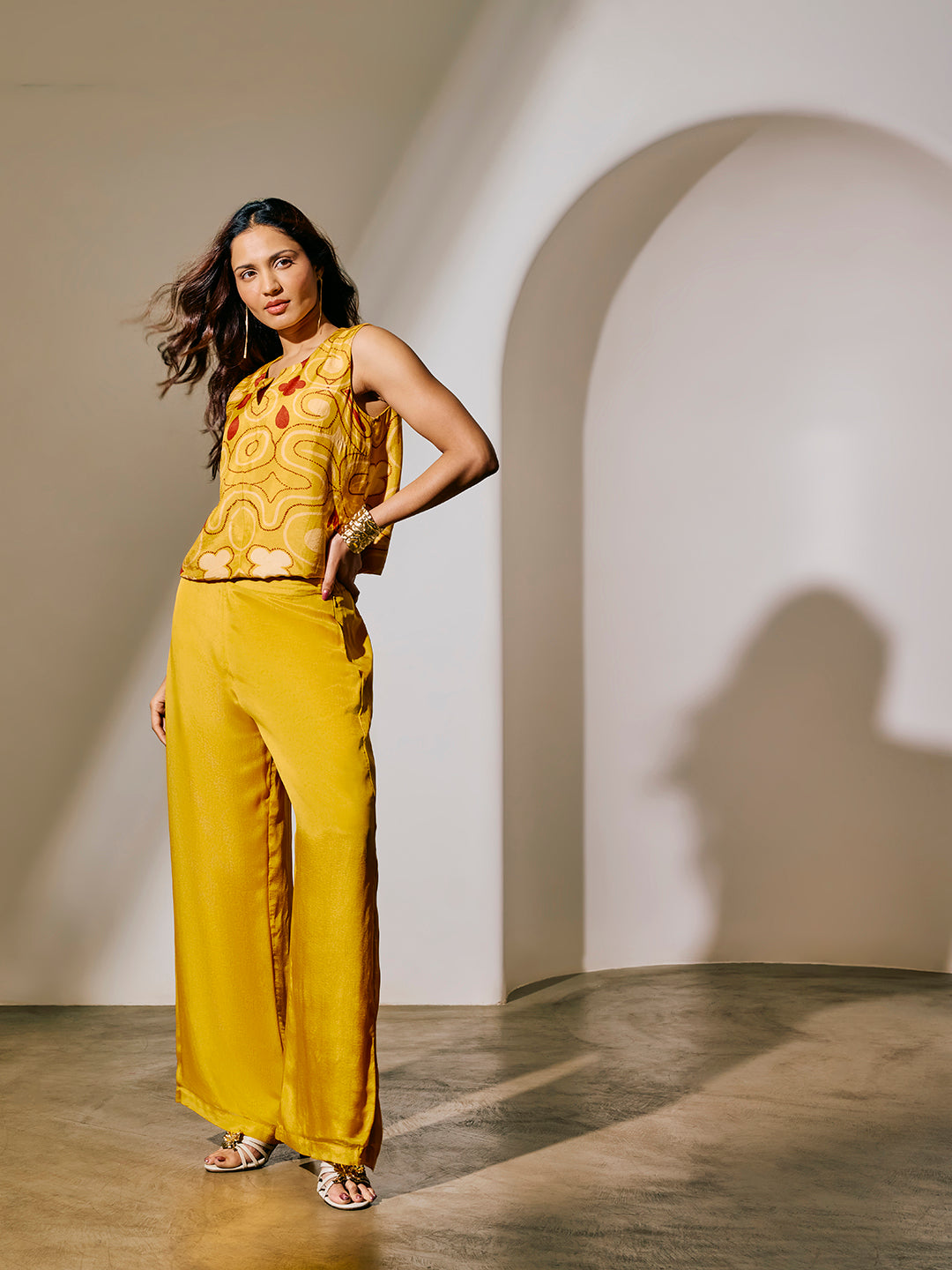 Printed Top - Yellow