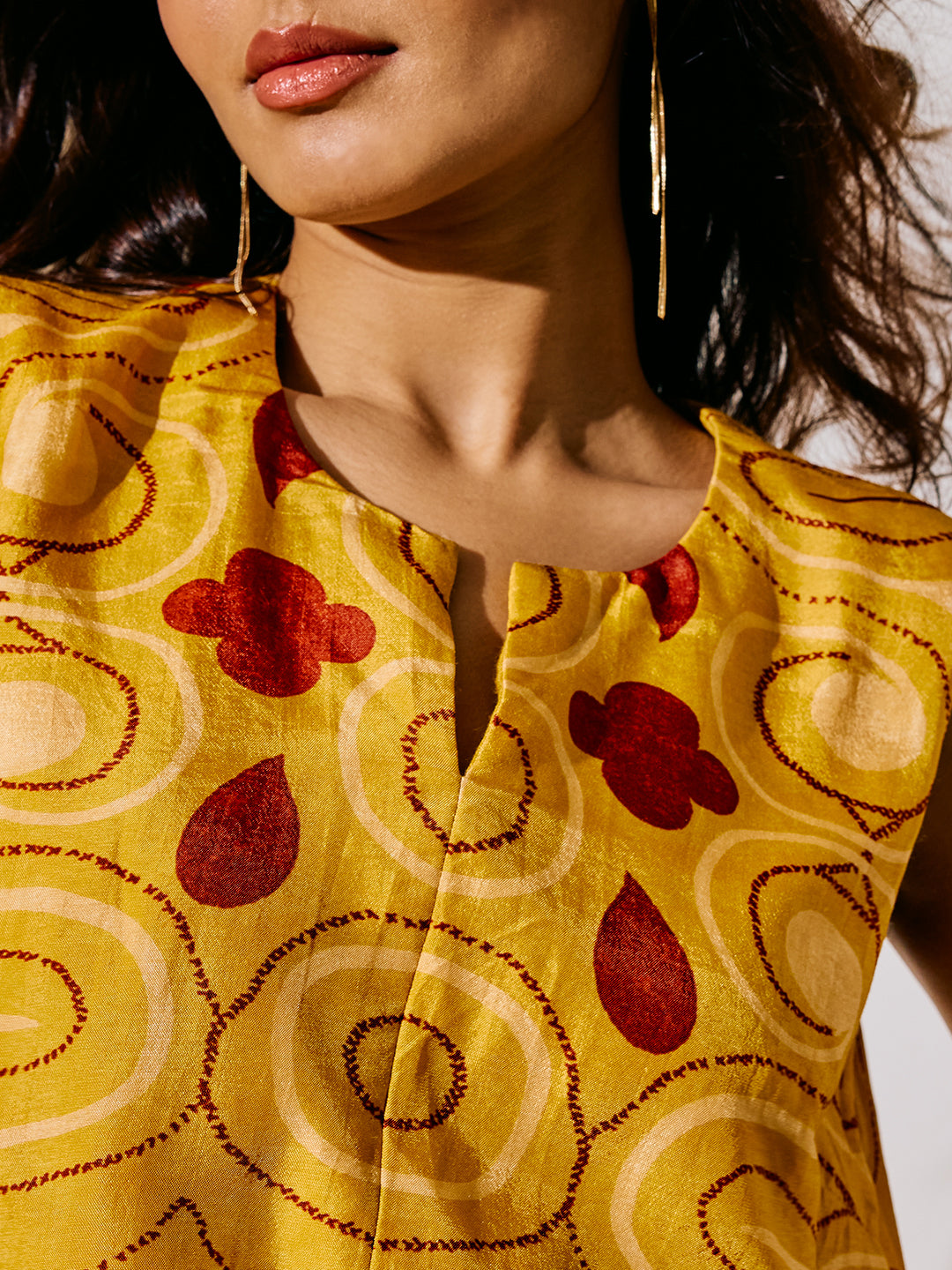 Printed Top - Yellow