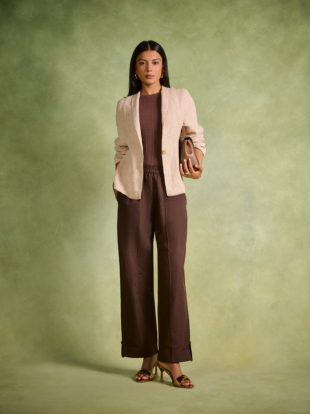 Textured Jacket – Beige