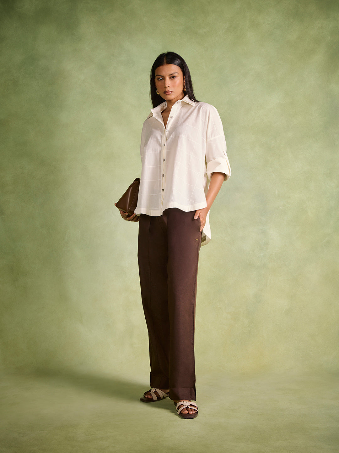 Checkered Shirt – Ivory