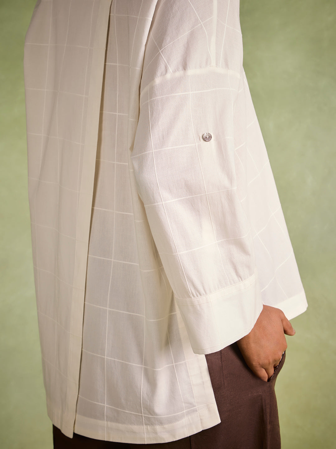 Checkered Shirt – Ivory