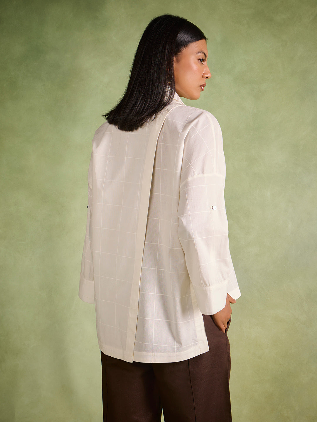 Checkered Shirt – Ivory