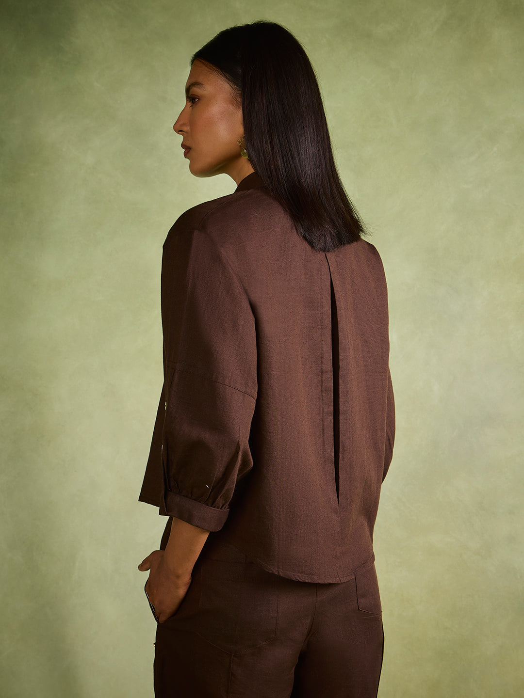 Solid Shirt – Brown