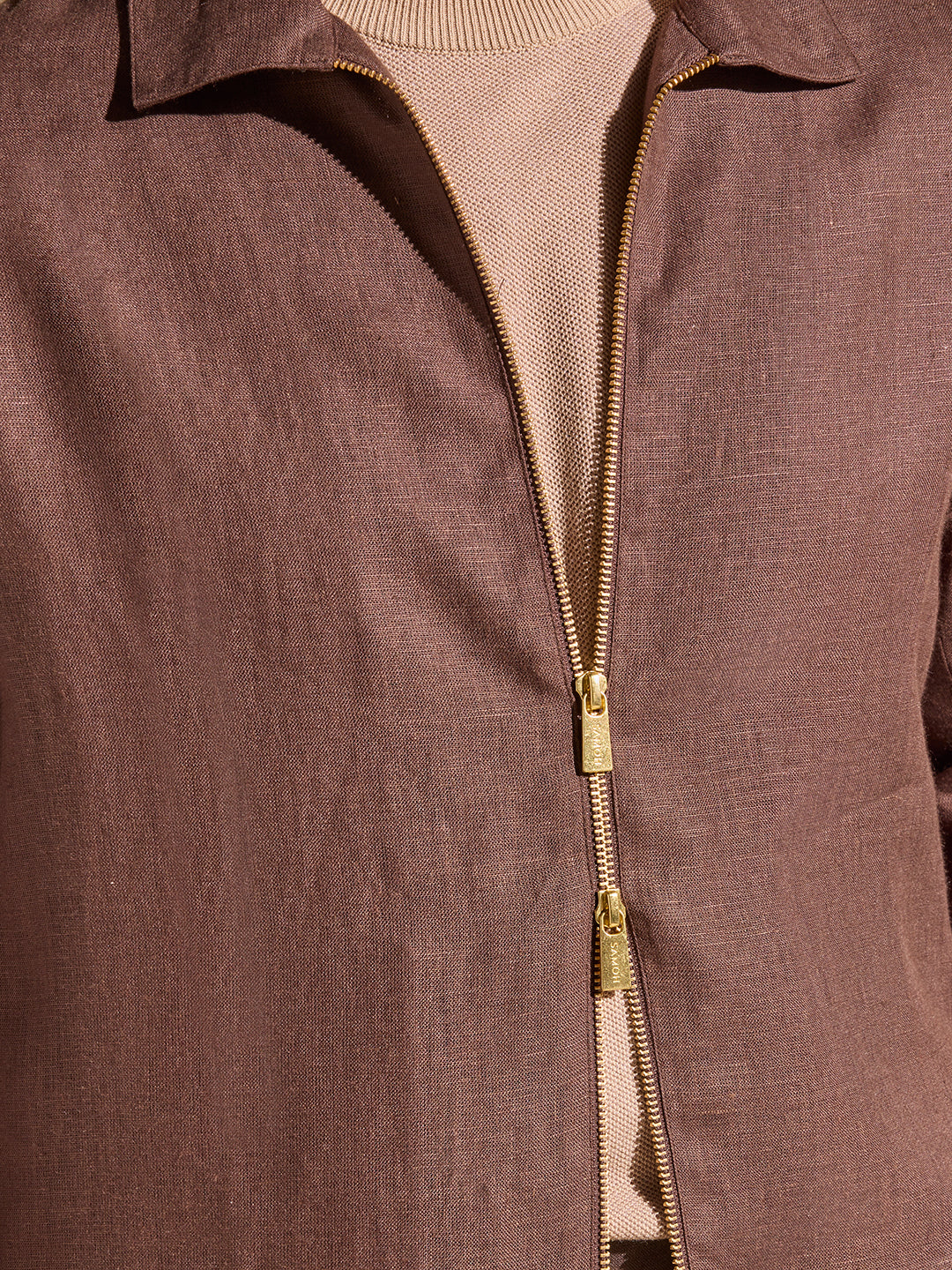 Linen Jacket - Brown