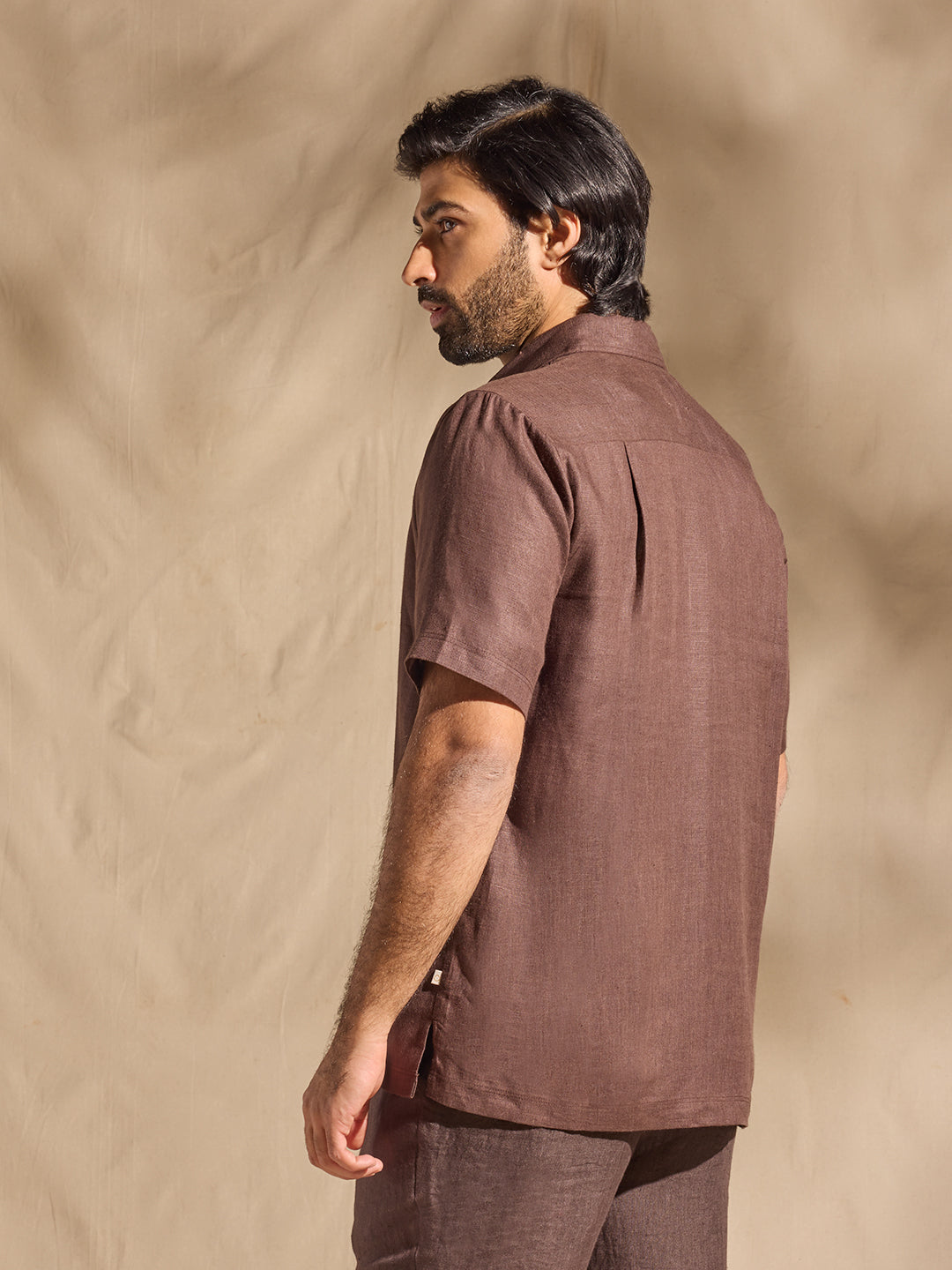 Linen Shirt - Brown