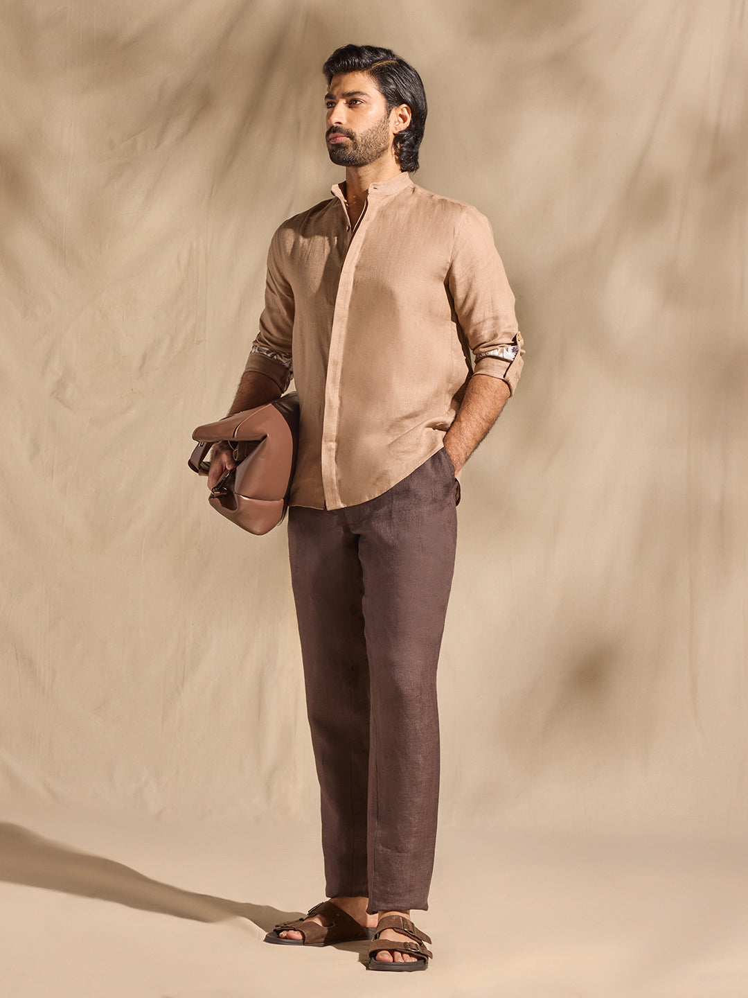 Solid Shirt - Light Brown