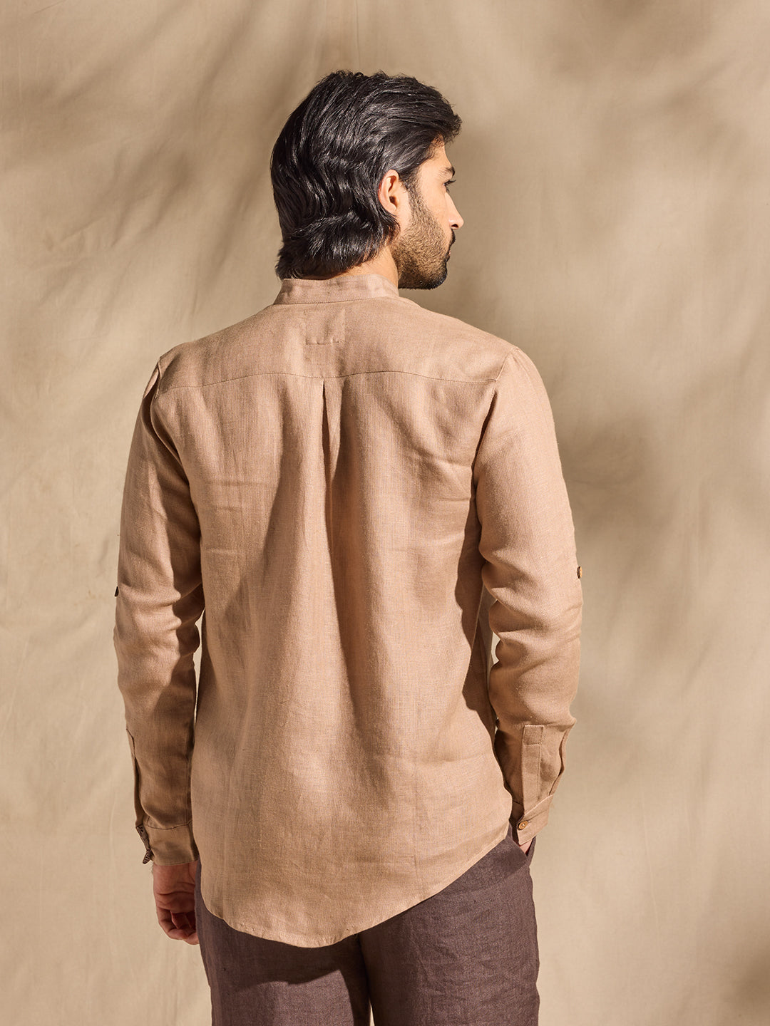 Solid Shirt - Light Brown