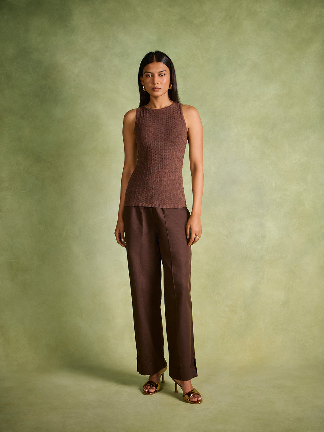 Knit Top – Brown