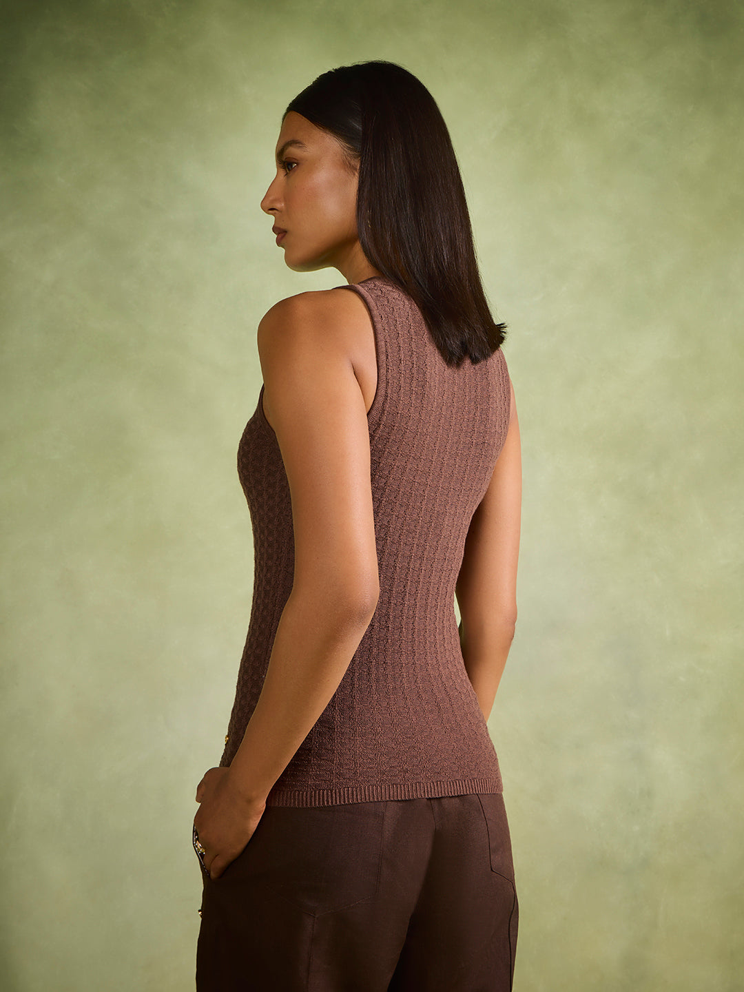 Knit Top – Brown