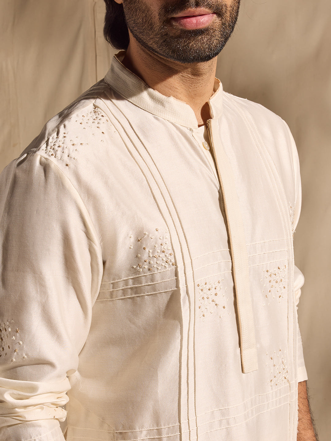 Embellished Kurta - White