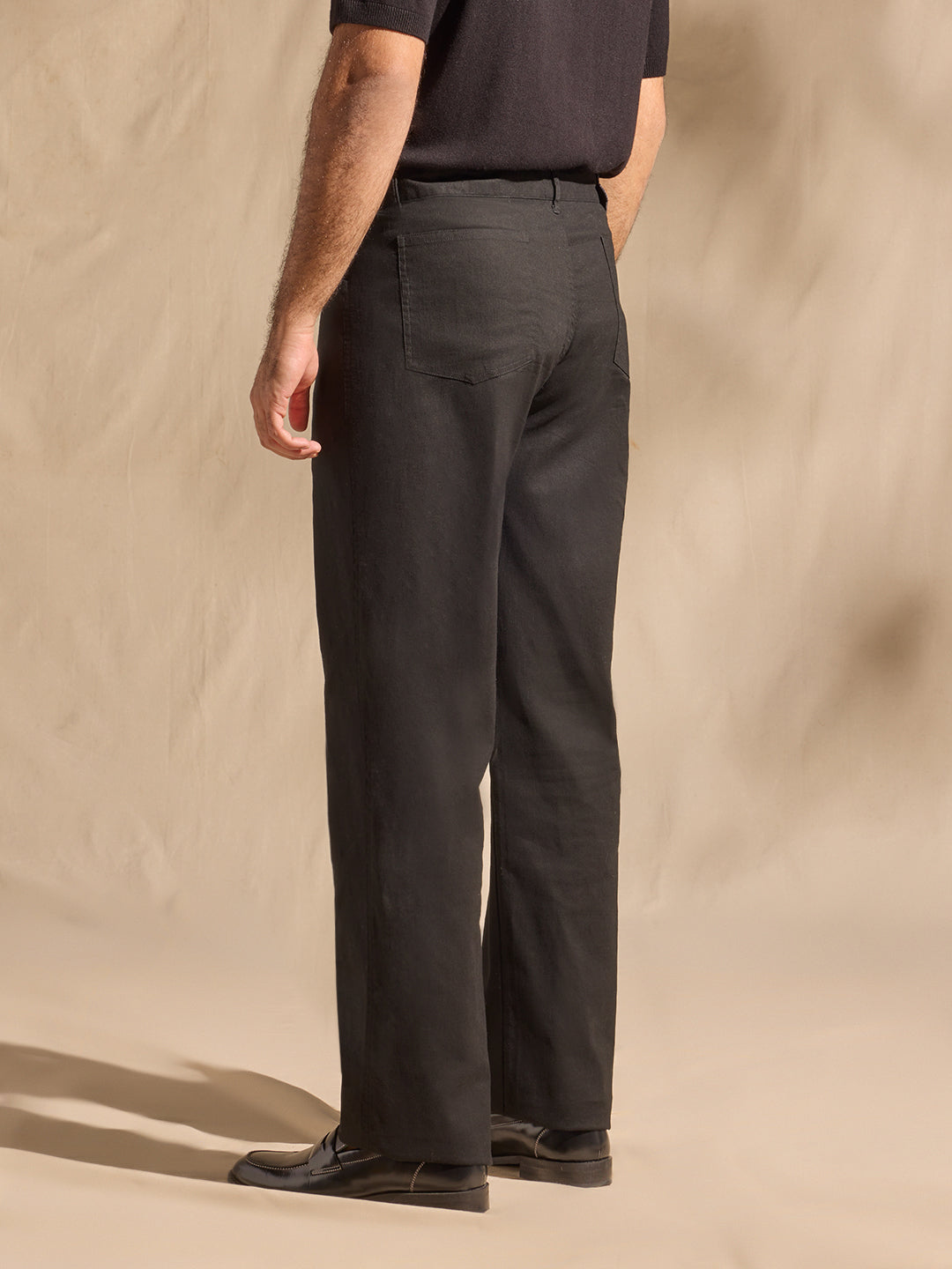 Solid Trousers - Black
