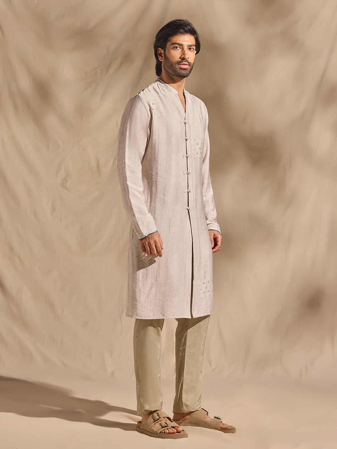 Printed Kurta - Grey