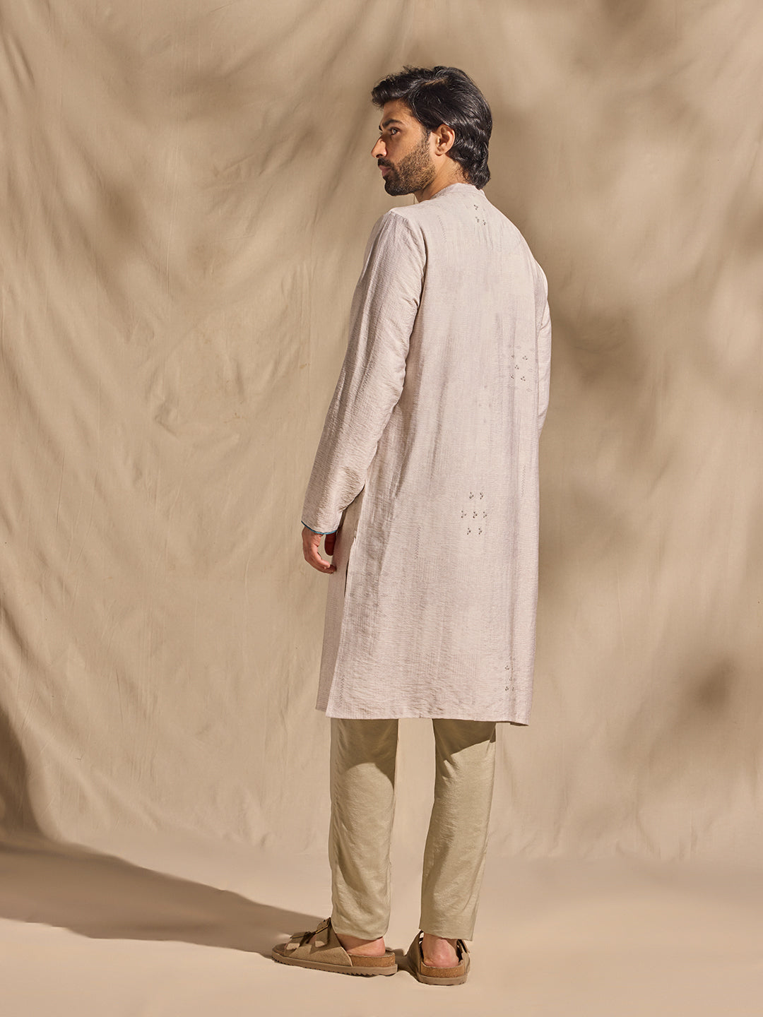 Printed Kurta - Grey
