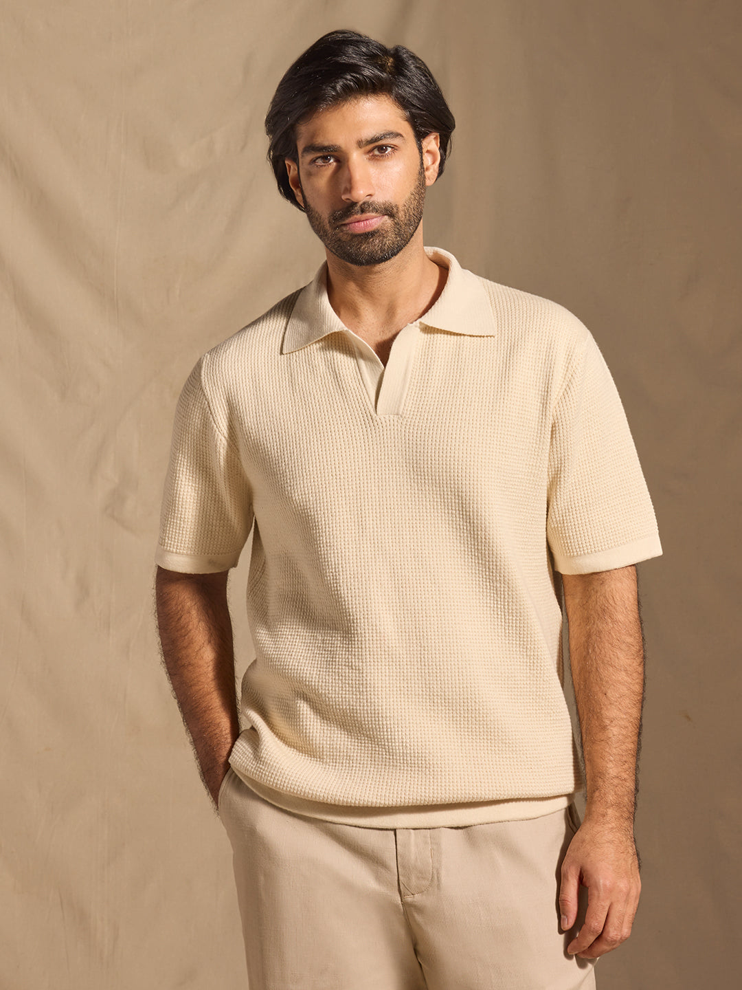 Polo T-Shirt - Cream