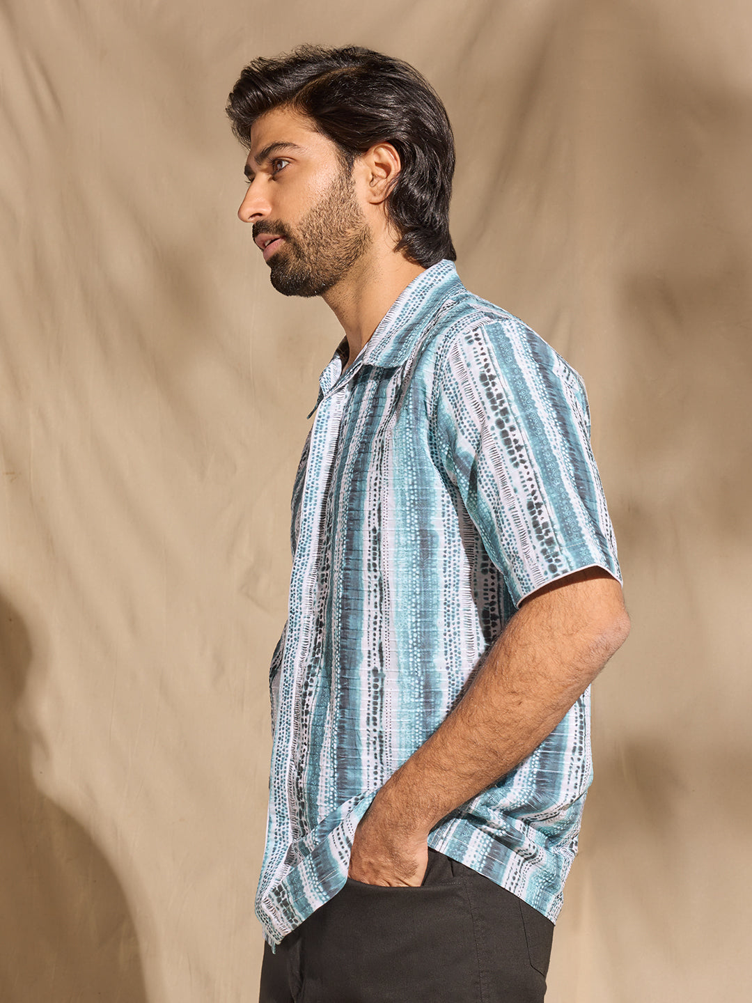 Printed Shirt - Blue