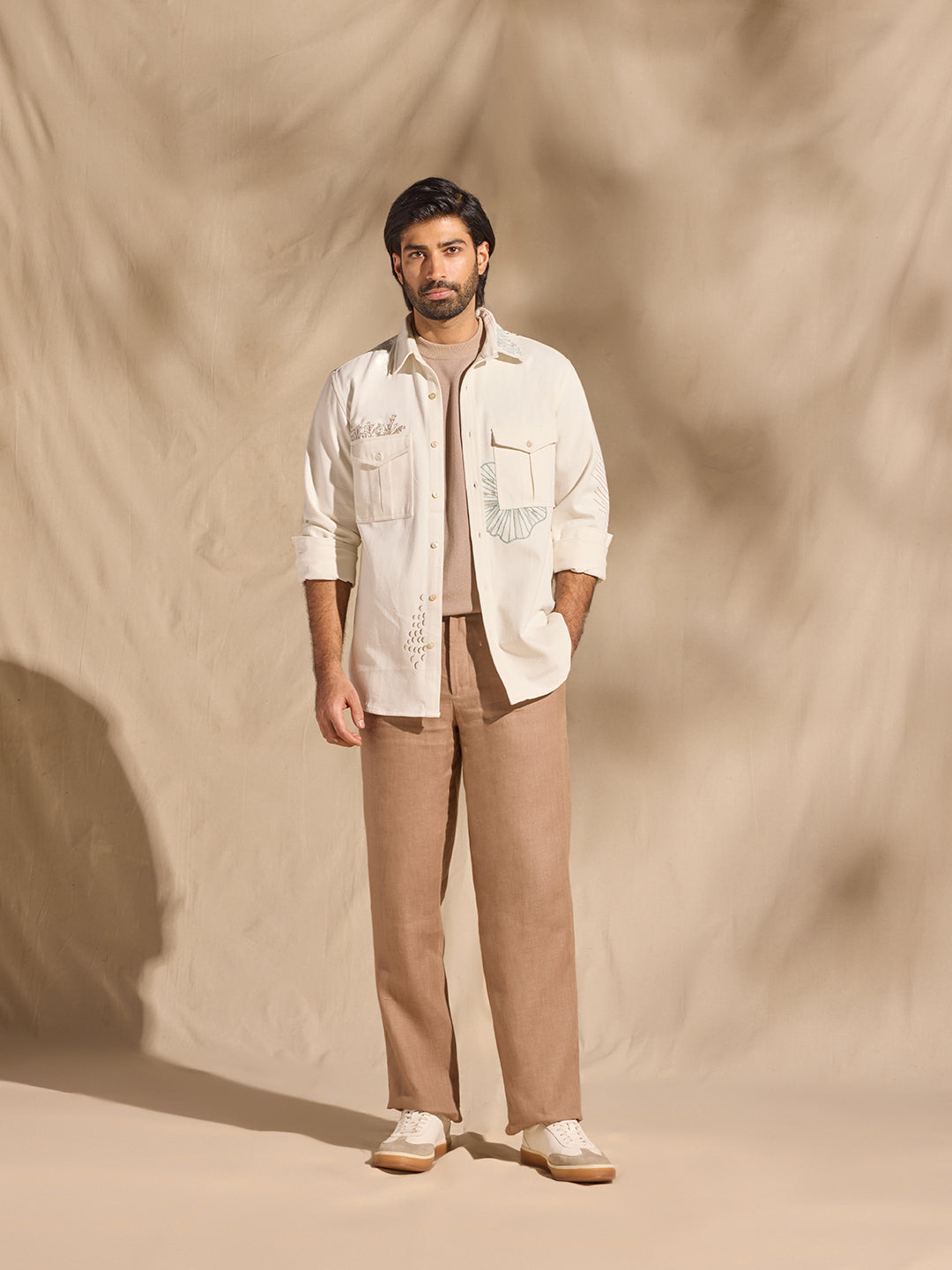 Embroidered Shirt - White