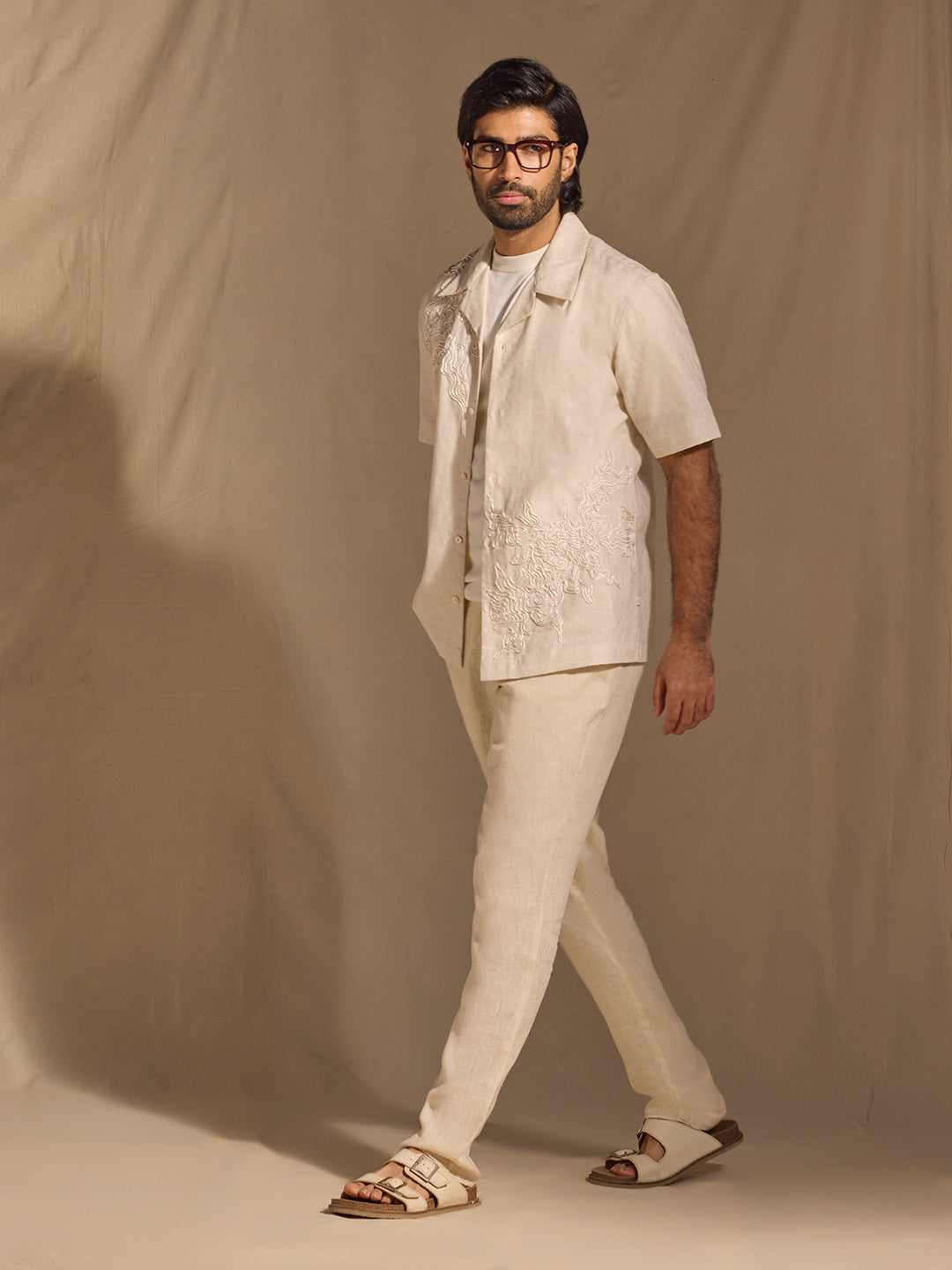 Embroidered Shirt - Off-White