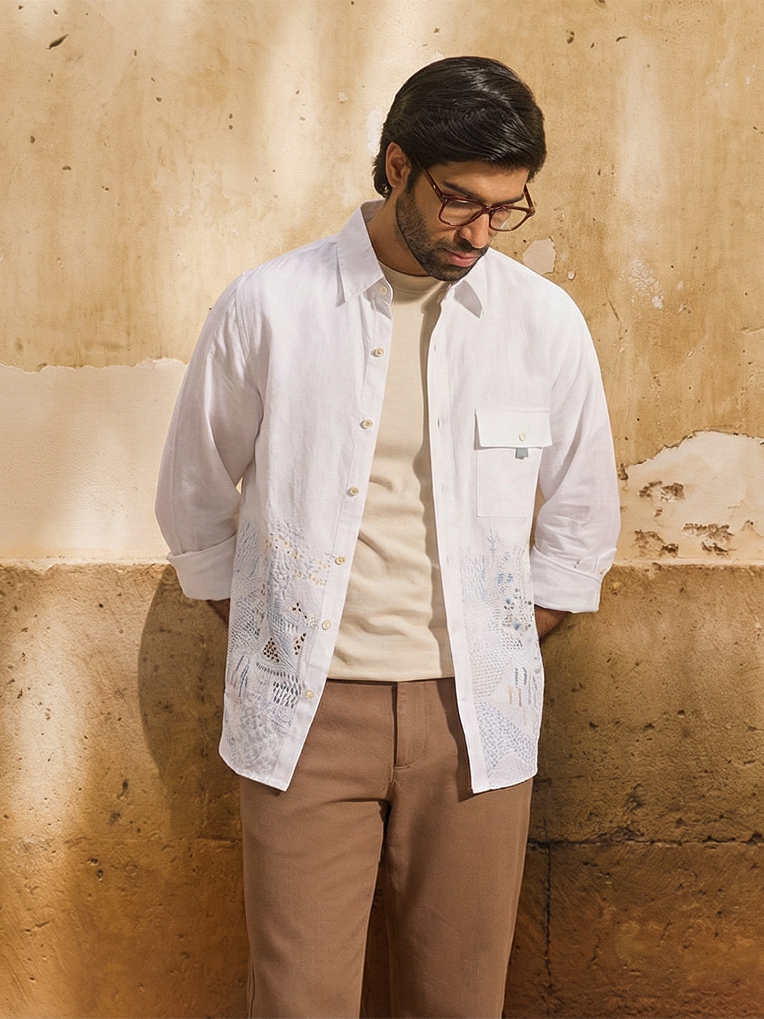 Printed Shirt - White