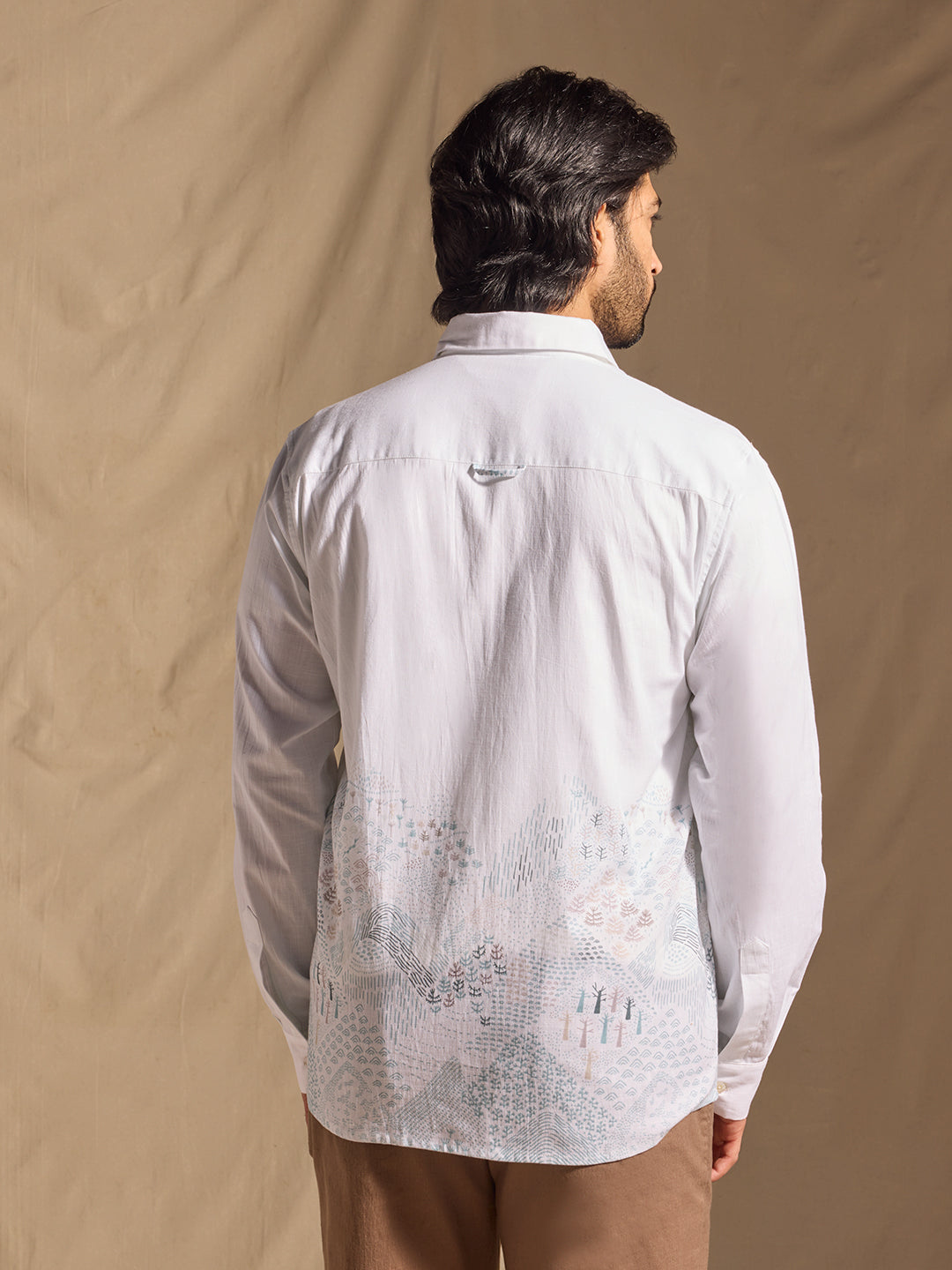 Printed Shirt - White