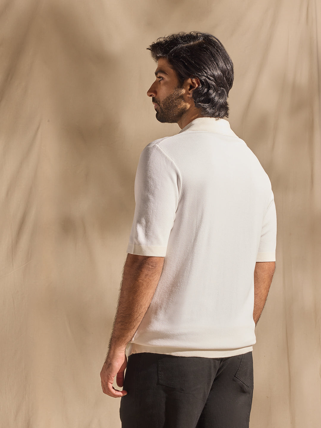 Solid Polo T-Shirt - White