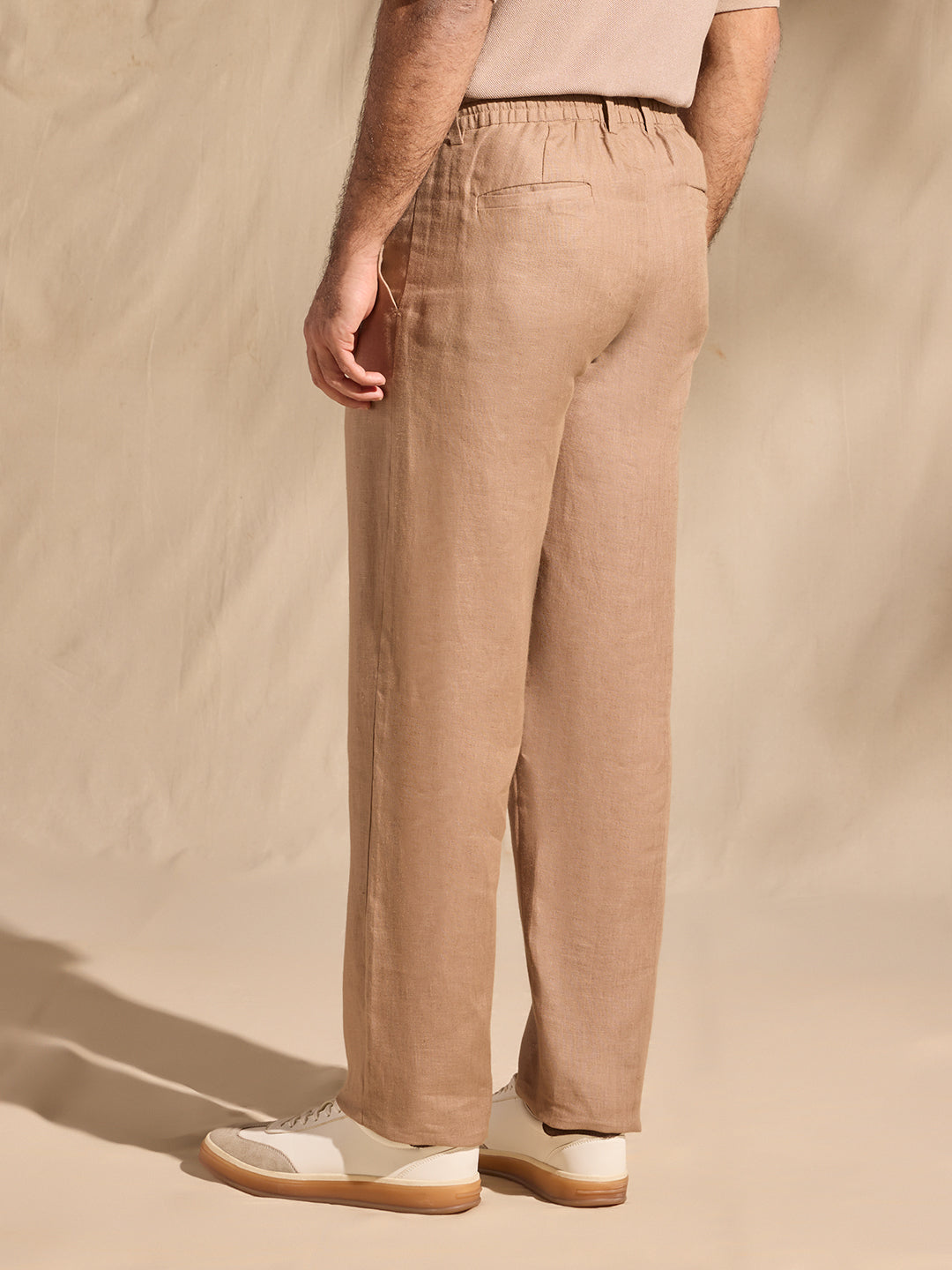 Solid Pants - Beige