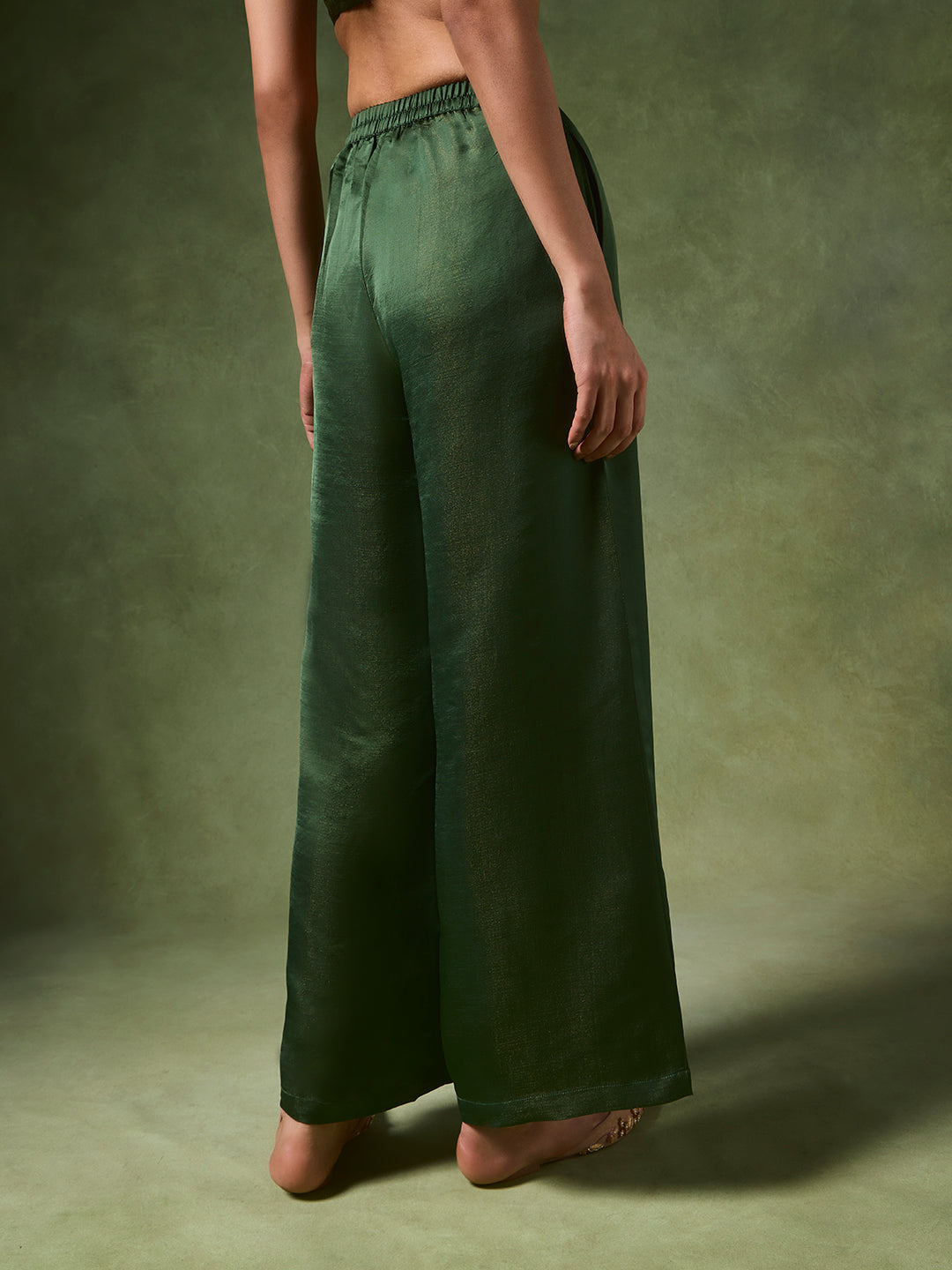 Wide-Leg Pants – Green