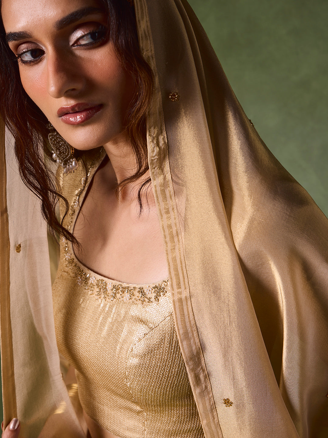 Embellished Blouse – Gold