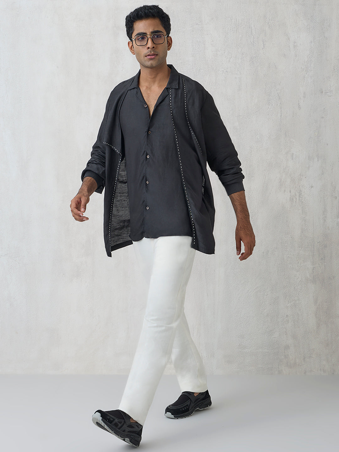 Embroidered Shirt - Black