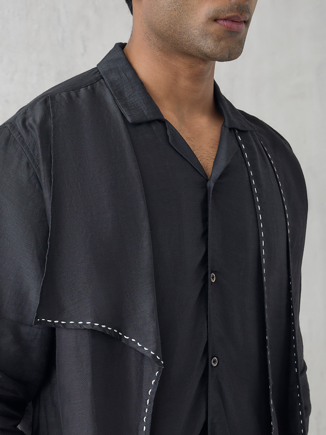 Embroidered Shirt - Black