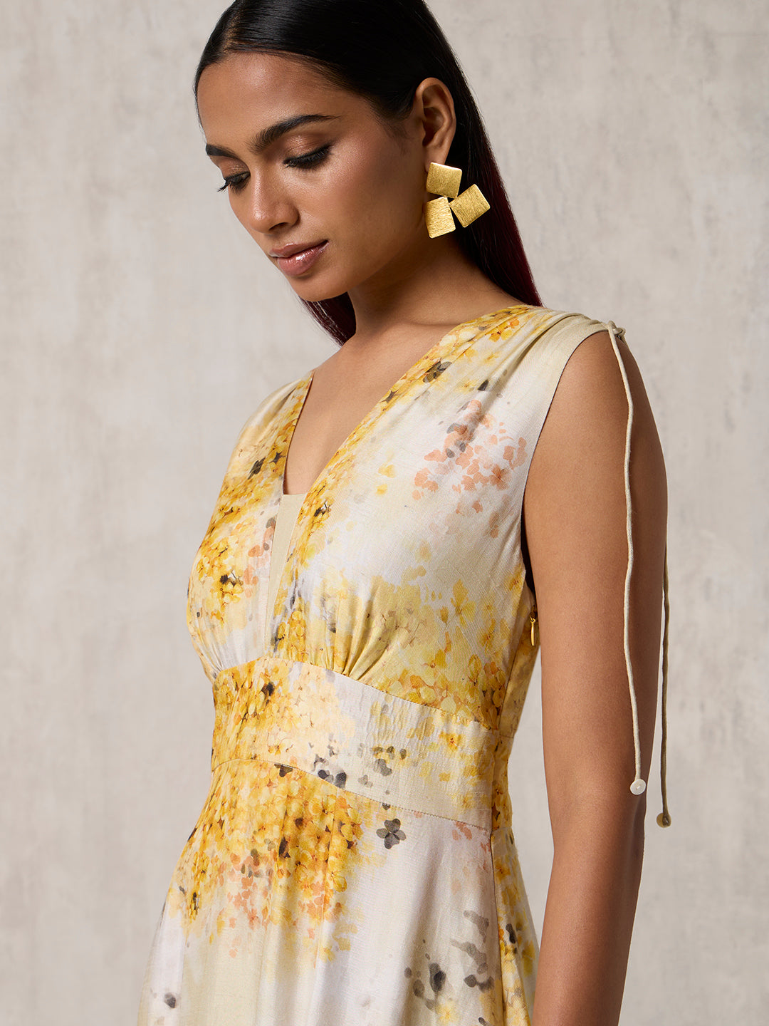 Floral Maxi Dress - Ivory