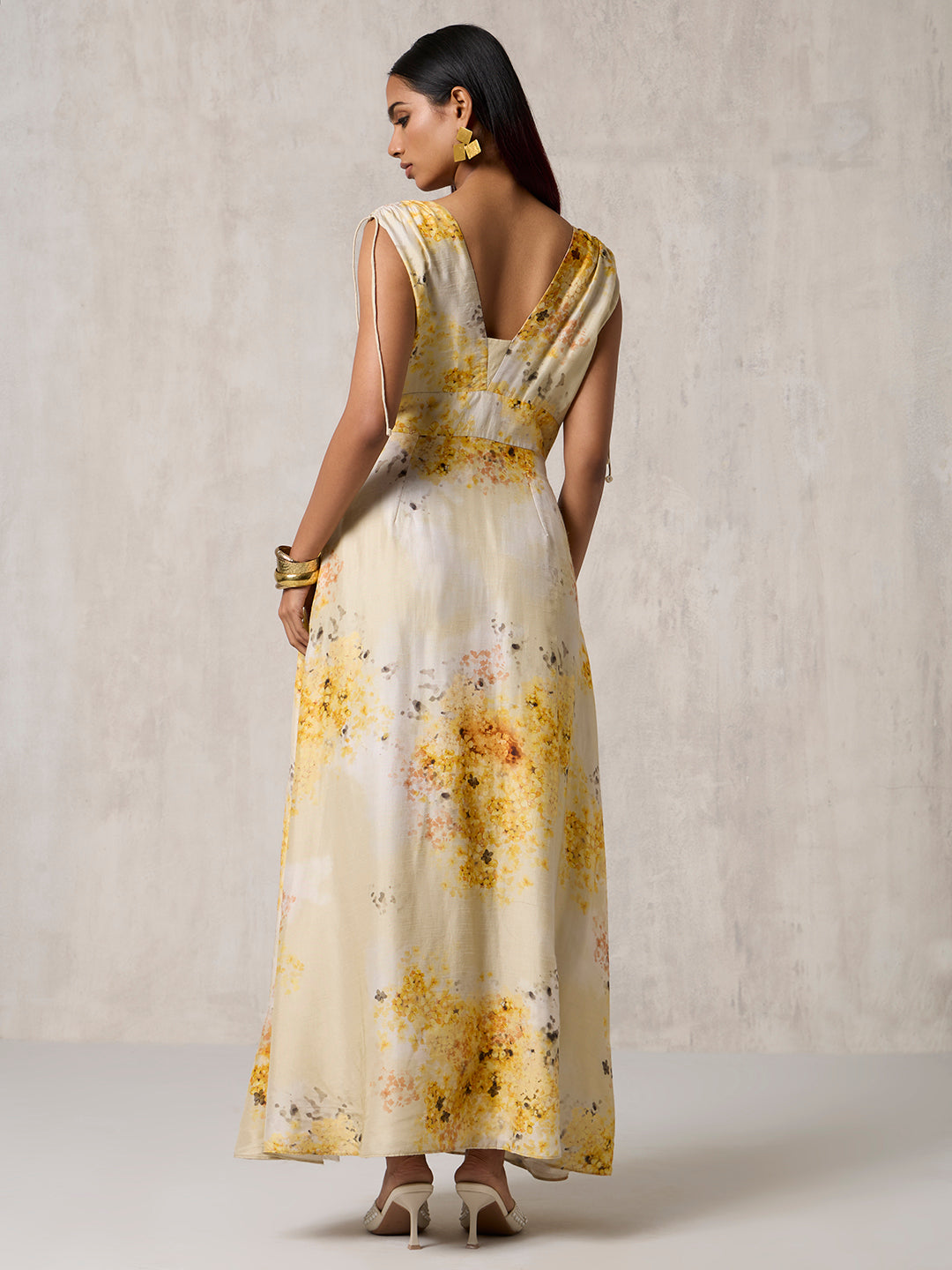 Floral Maxi Dress - Ivory