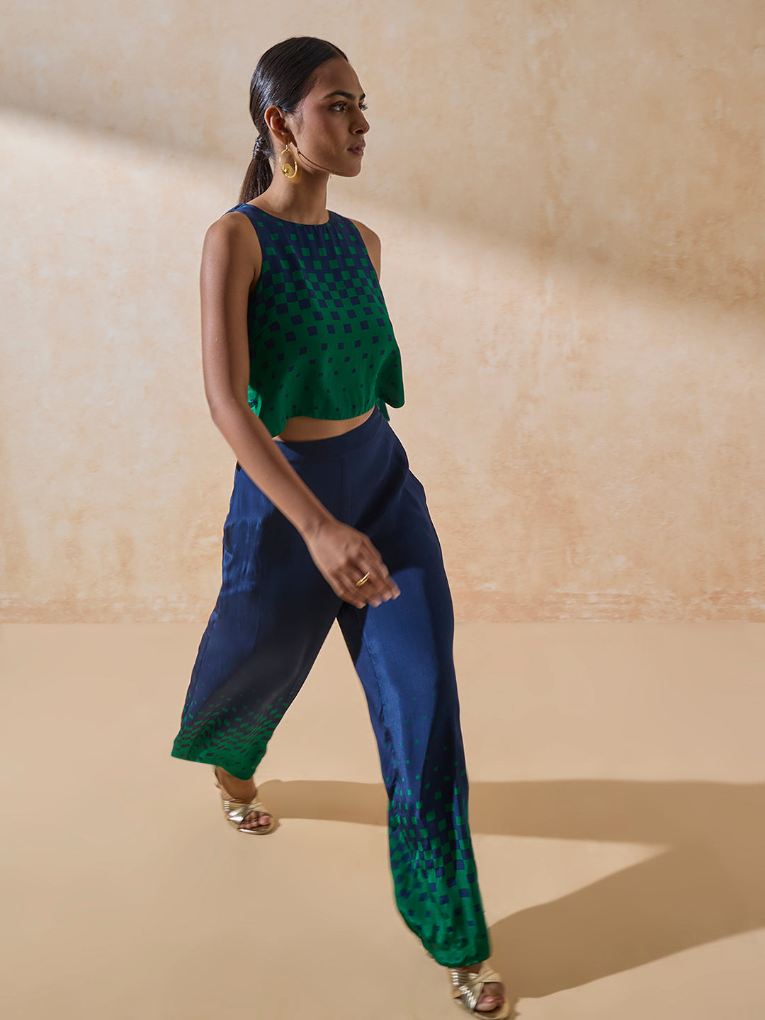 Printed Pants - Blue