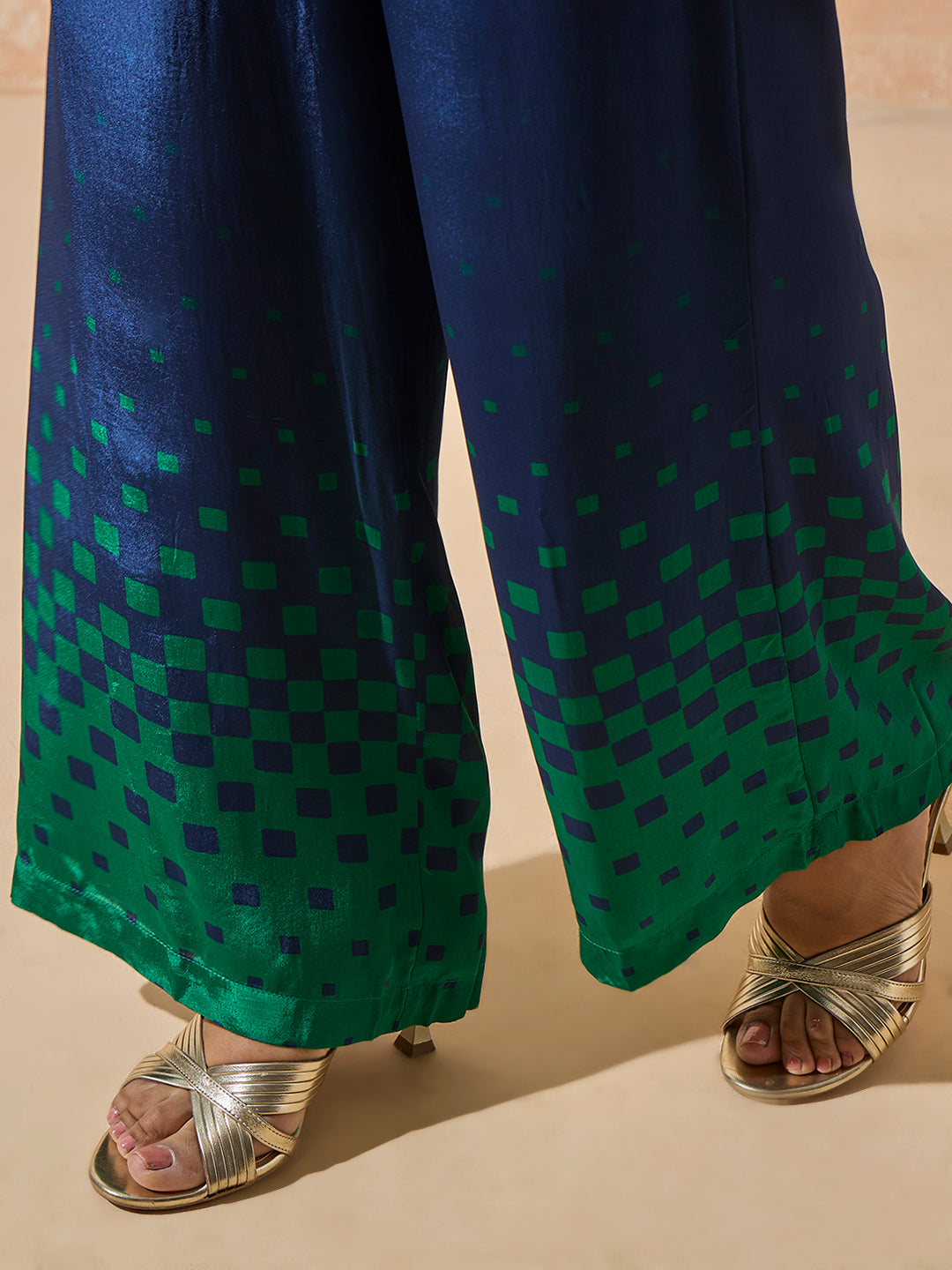 Printed Pants - Blue