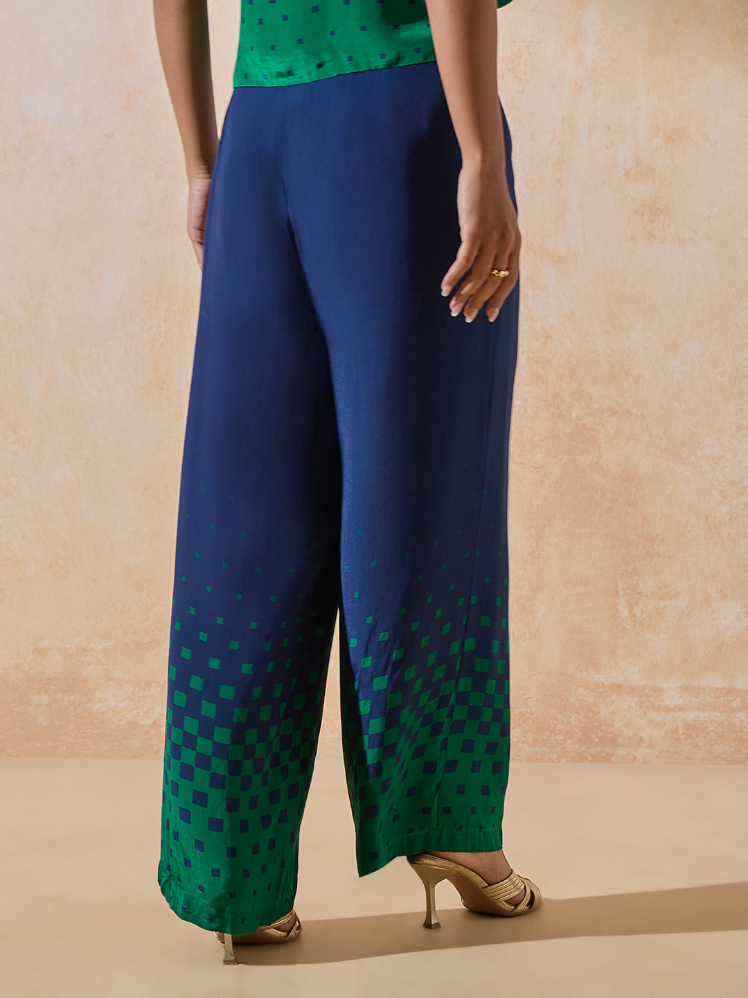 Printed Pants - Blue