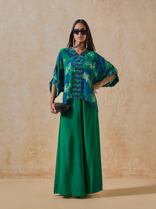 Floral Printed Top - Green