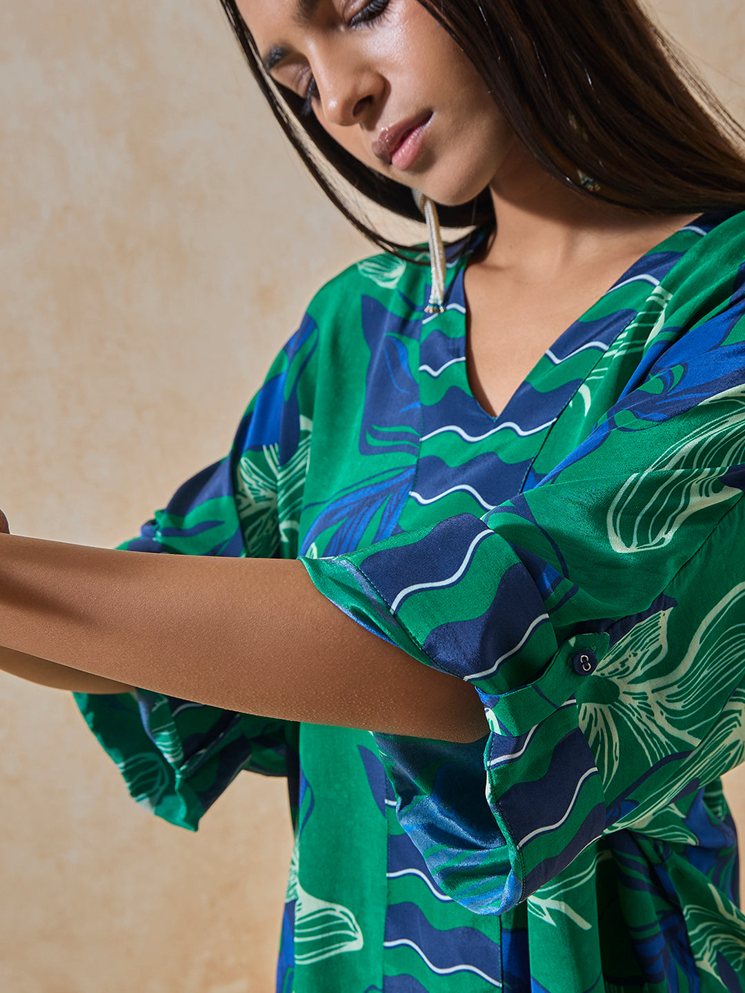 Floral Printed Top - Green