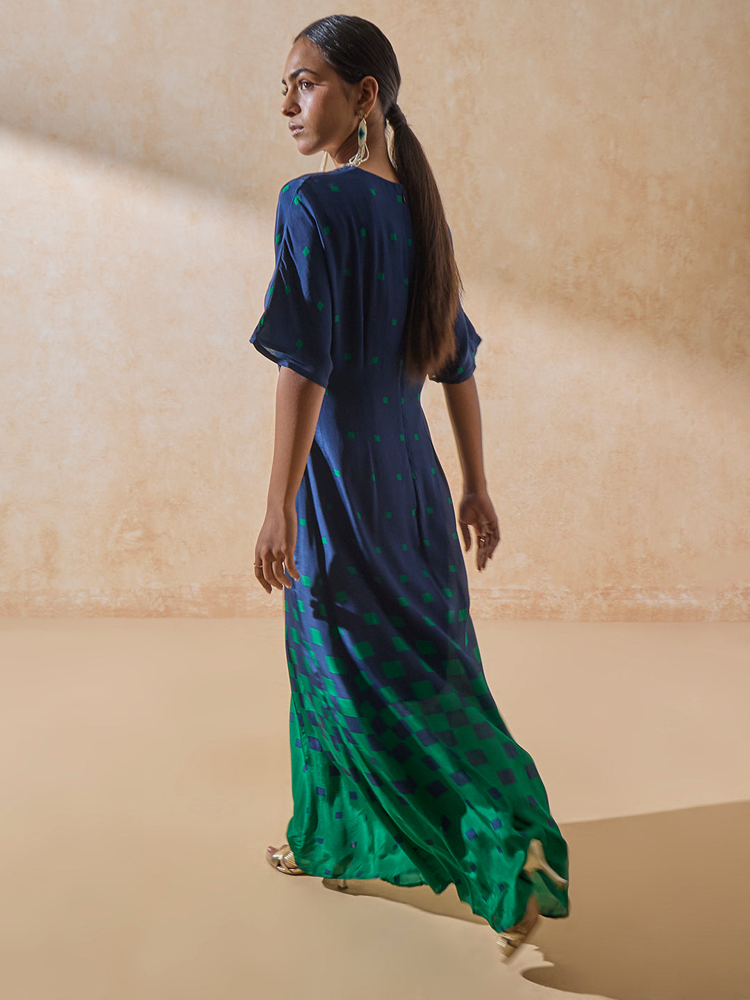 Printed Kaftan - Blue