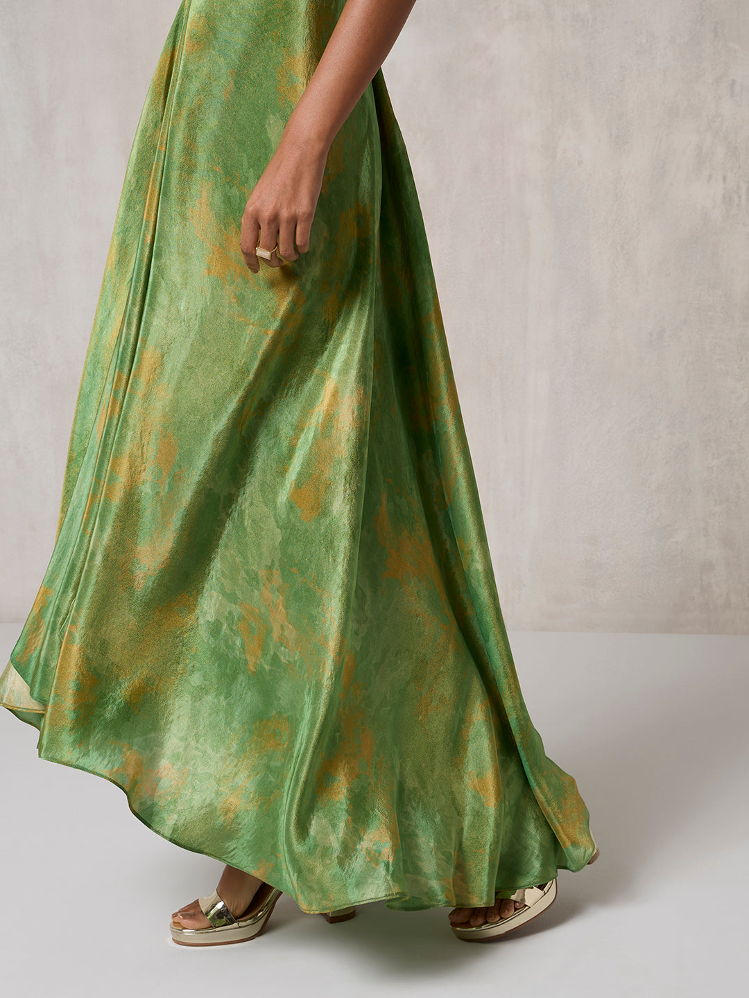 Halter Maxi Dress - Green