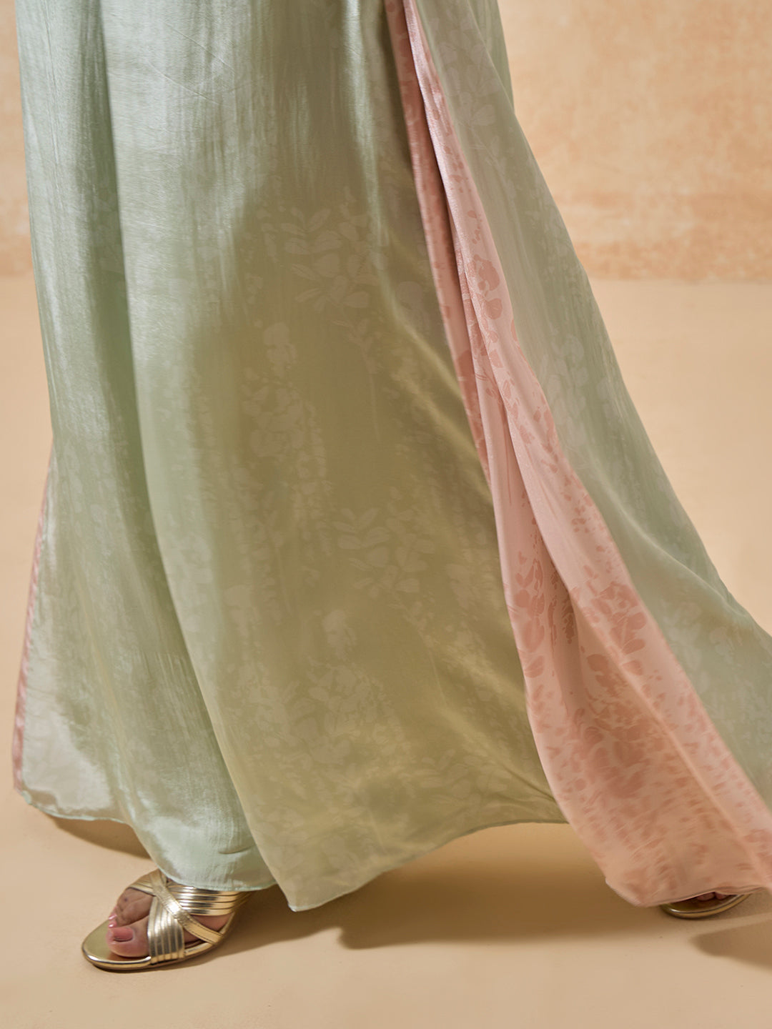 Wide-Leg Palazzos - Green