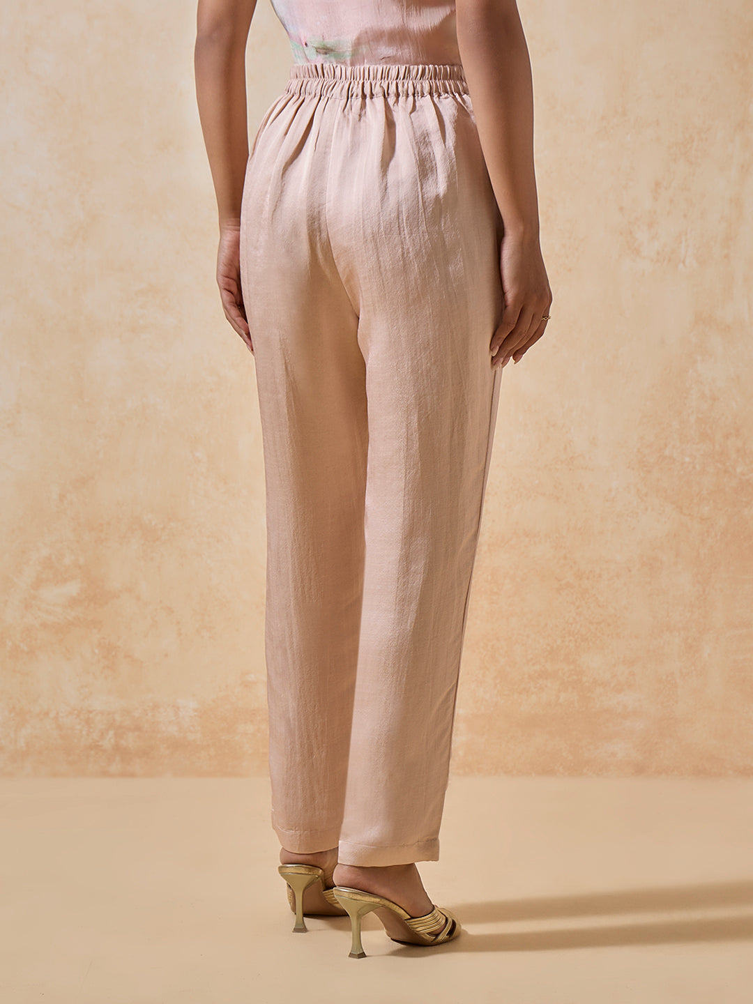 Straight-Leg Pants - Pink