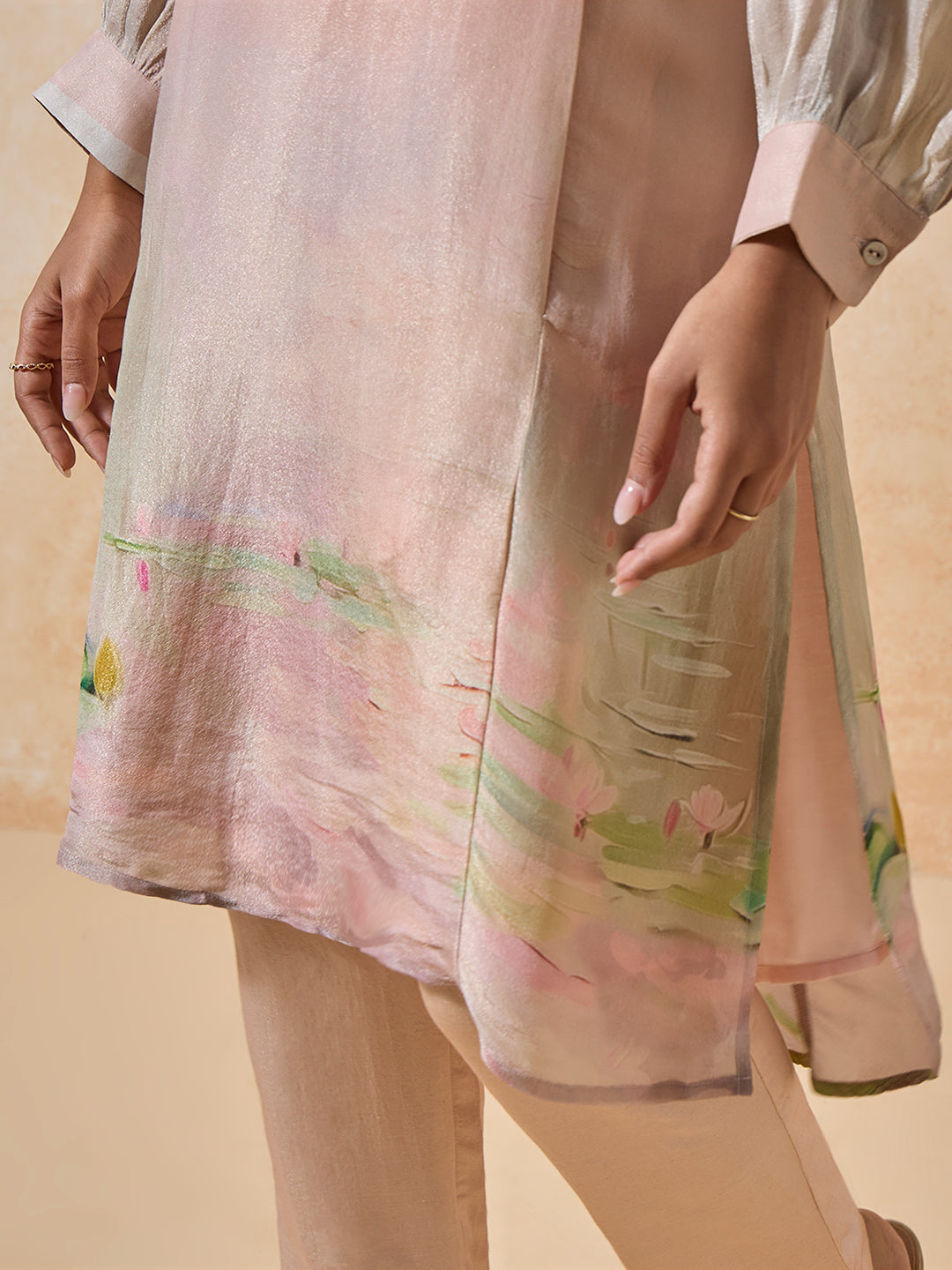 Printed Kurta - Pink