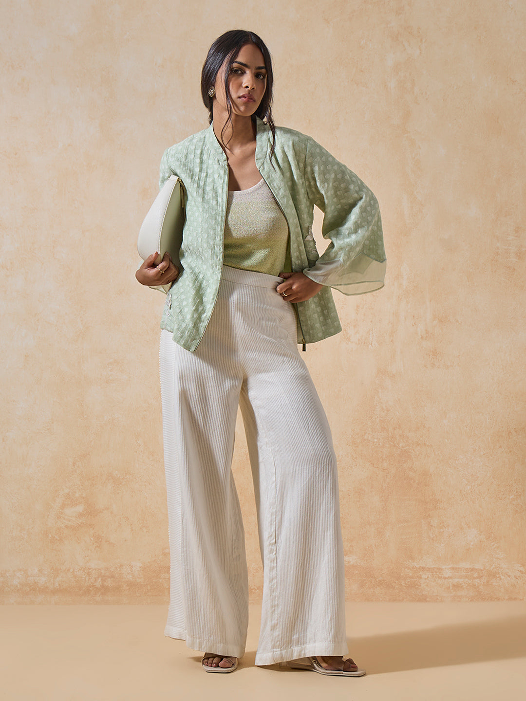 Embroidered Jacket - Green